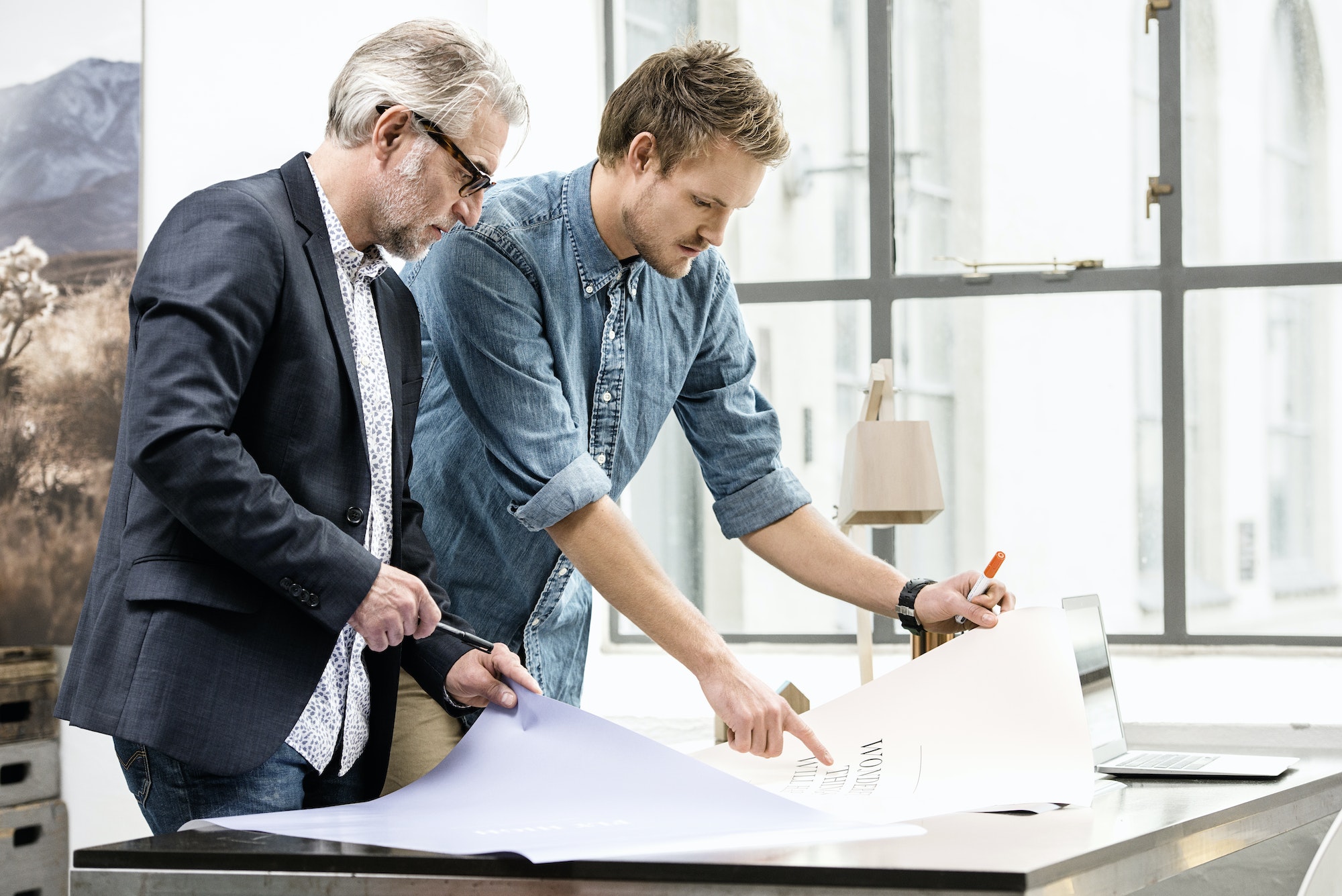 Business men in discussion at office